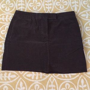 J. Crew Brown Corduroy Skirt