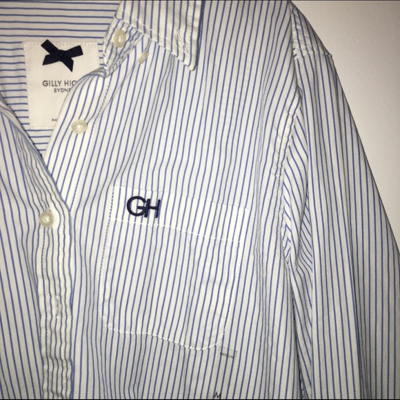 Striped button up shirt