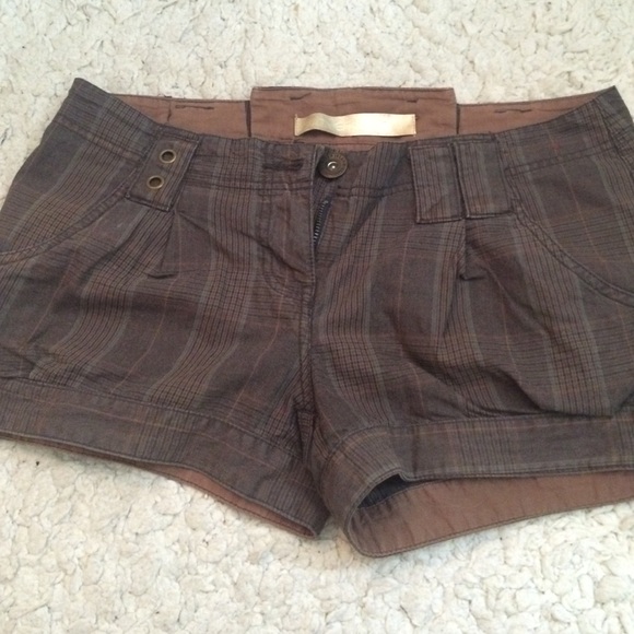 River Island plaid shorts