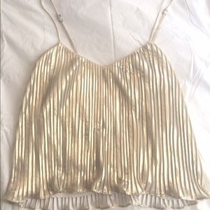 Gold Abercrombie & Fitch tank top