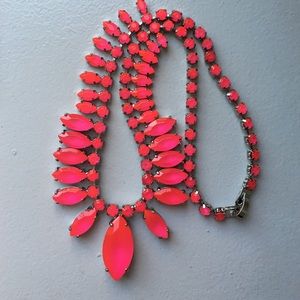 Ann Taylor hot pink necklace