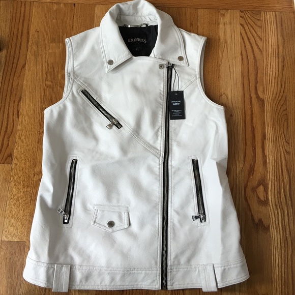 Express Faux Leather Vest - Picture 2 of 2