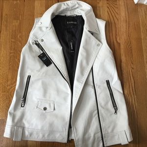 Express Faux Leather Vest