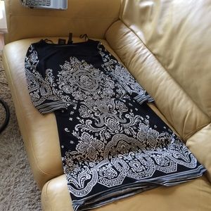 NWT MT Collection black and white dress Sz S