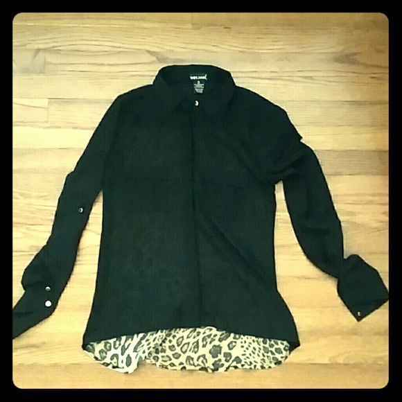 Sheer button down blouse - Picture 1 of 1