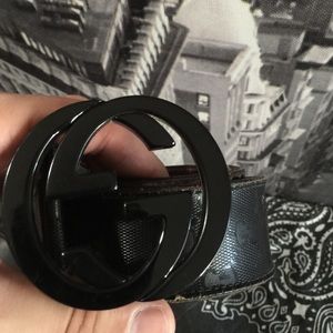 Authentic black Gucci Belt