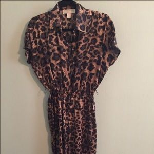 Sexy Michael Kors leopard print jumpsuit!