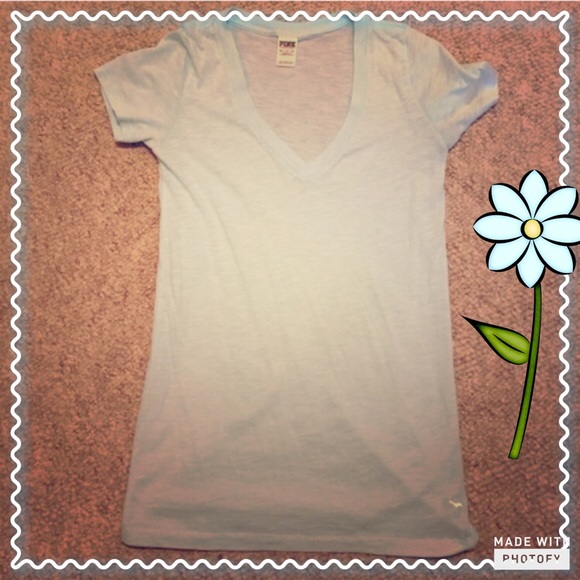 PINK Victoria's Secret Tops - 💙 light blue Vneck 💙