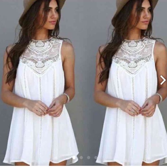 Feminine White Dress, Perfect For Easter!!!