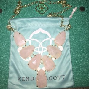 Kendra Scott Harlie Necklace in Rose Quartz