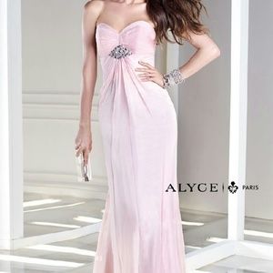 Light pink evening gown