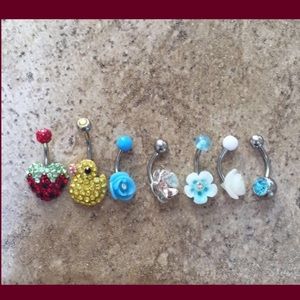Belly button ring bundle