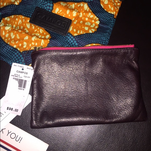 Small Leather Clutch with Zipper | Campos Bags 💋NWT! Campos\