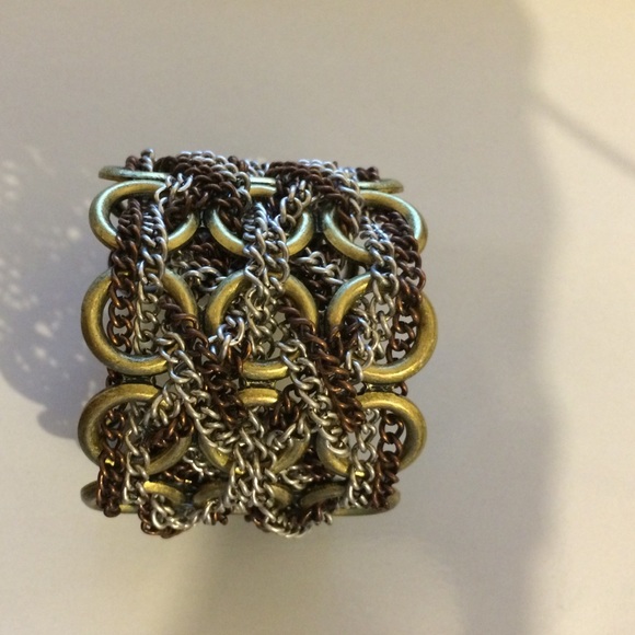 Chained cuff bracelet