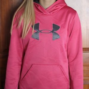 Under Armour Pink and Gray Active Sweatshirt