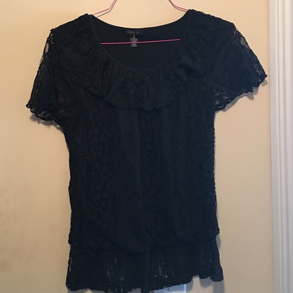 Black lace shirt