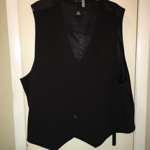 Mens plus size vest 3X black