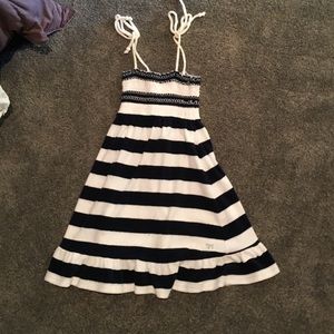 Blue and white VS Pink summer dress