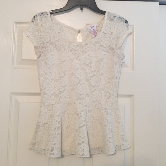 Floral lace shirt
