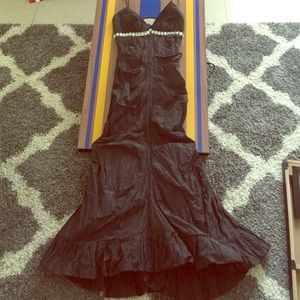 Black formal evening dress