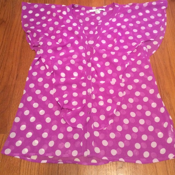 Polka dot blouse