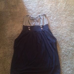 Strapless Striped Party Dress