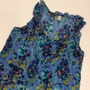 Floral Lightweight Blouse with Ruffle Details