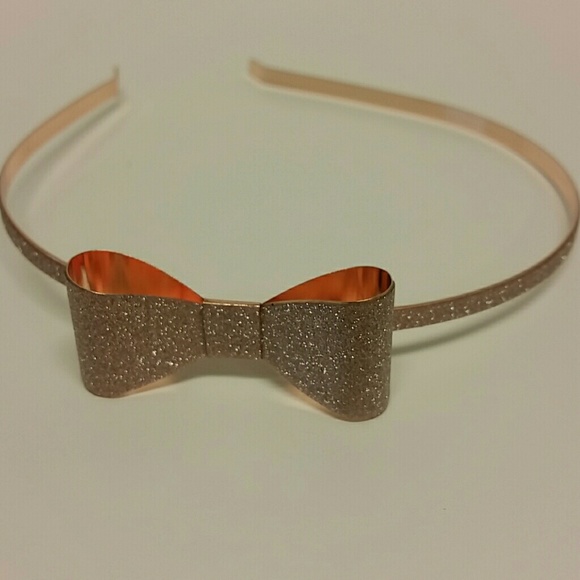 rose gold bow headband