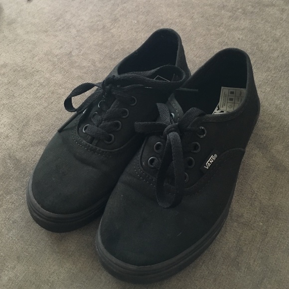 Children's Black Vans Size 13.0