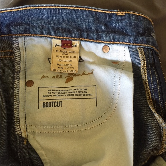 7 for All Mankind Jeans Size 28 (32" length) - Picture 3 of 4