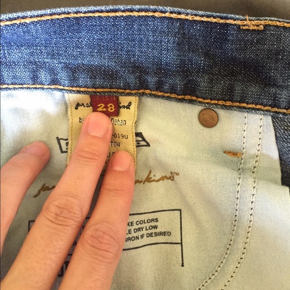 7 for All Mankind Jeans Size 28 (32" length) - Picture 4 of 4