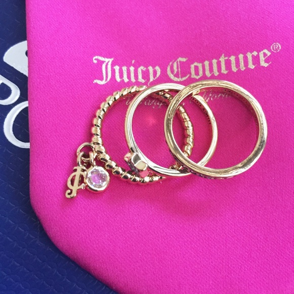 NWT juicy couture three rings SZ 7 - Picture 2 of 4