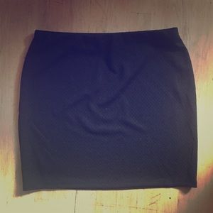 Black mini skirt