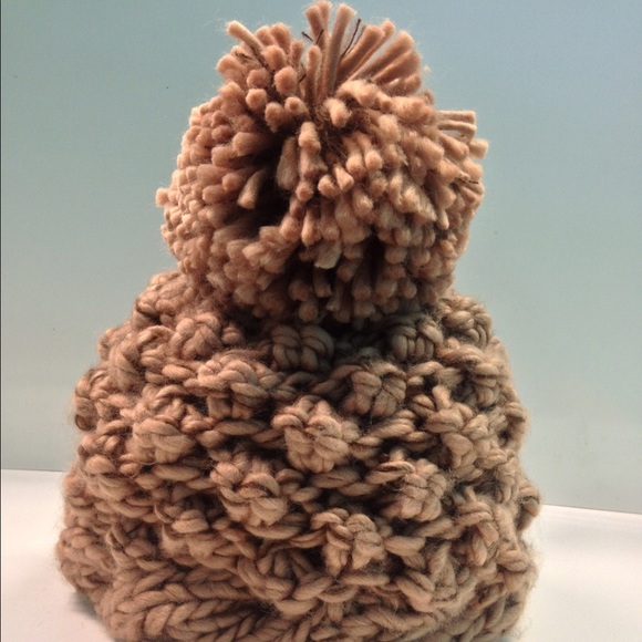 Puff knit winter hat