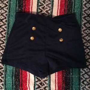High wasted spandex shorts
