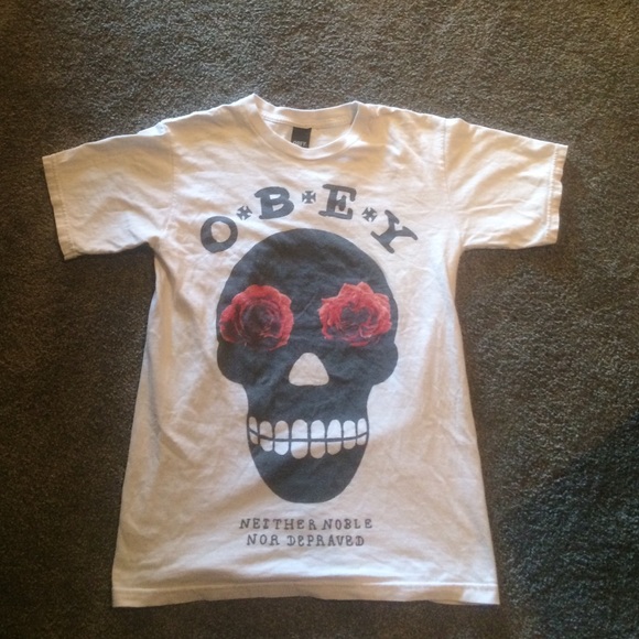Obey Sugar Skull Shirt - Picture 1 of 1
