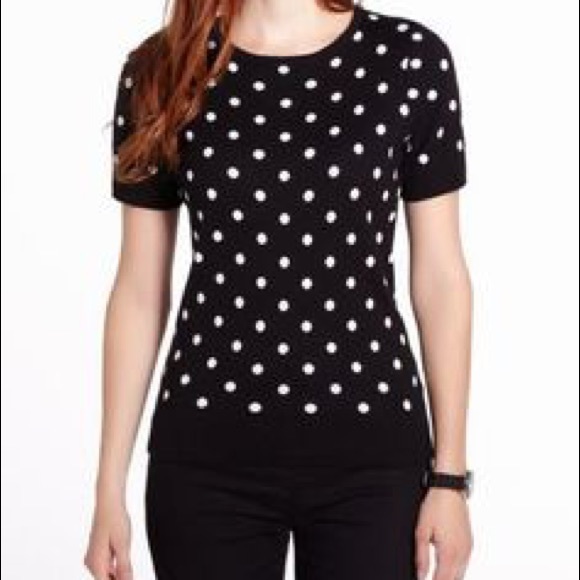 The limited short sleeve polka dot sweater - Picture 2 of 4