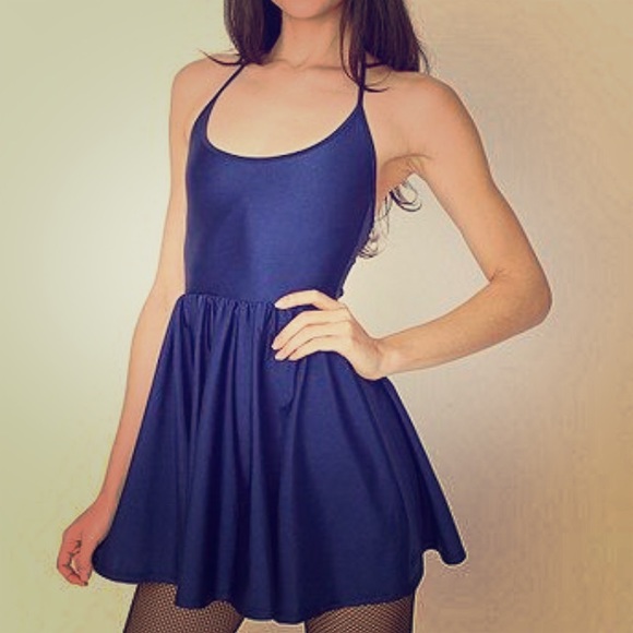 ❗️️SOLD❗️American Apparel Navy Skater Dress (Med)