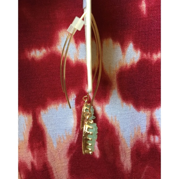 Delicate Tiffany gold earrings - Picture 2 of 3
