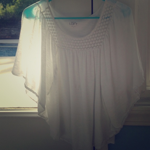 White poncho shirt