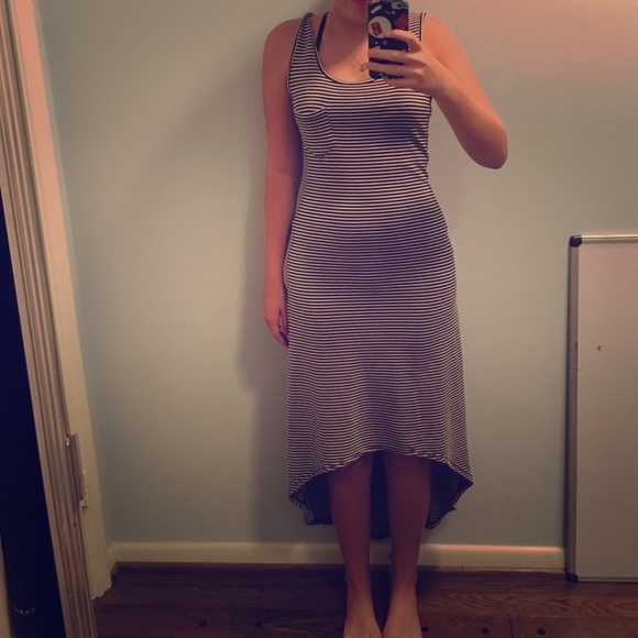 Stripped High-Low Maxi