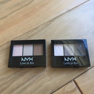 NYX love in Rio eyeshadow palettes