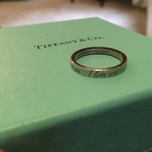 Tiffany & Co. "I love you" ring