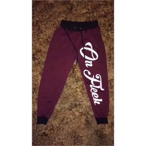 "On Fleek" sweat pants