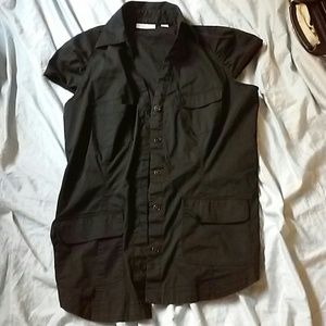 Black button up