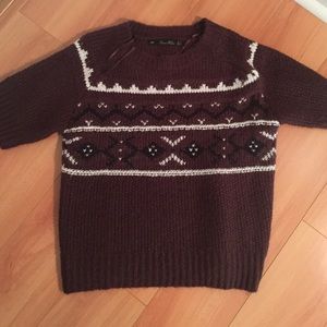 Zara short sleeve sweater size small