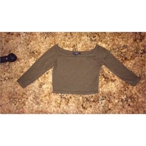 Cropped half sleeve adorable shirt