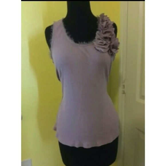 EUC juniors Lauren Conrad purple muscle t shirt