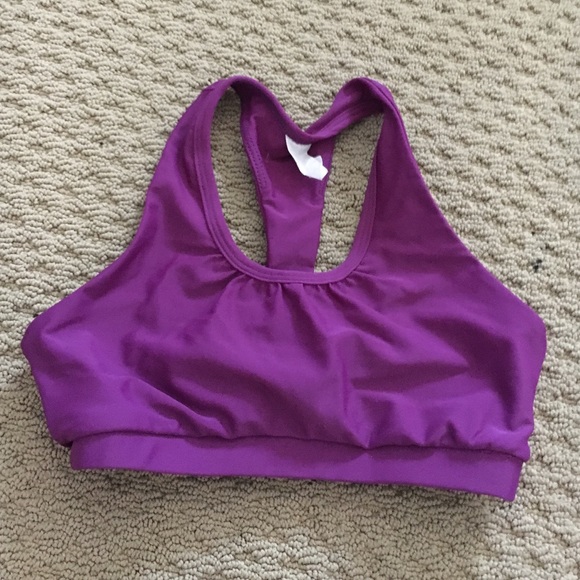 purple sports bra