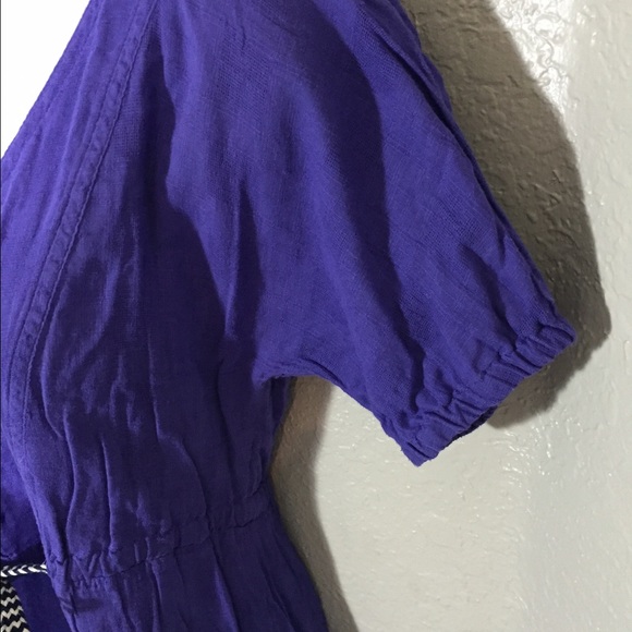 4/$20 J. Crew Factory Purple Tie Dress Size 0 - Picture 3 of 6